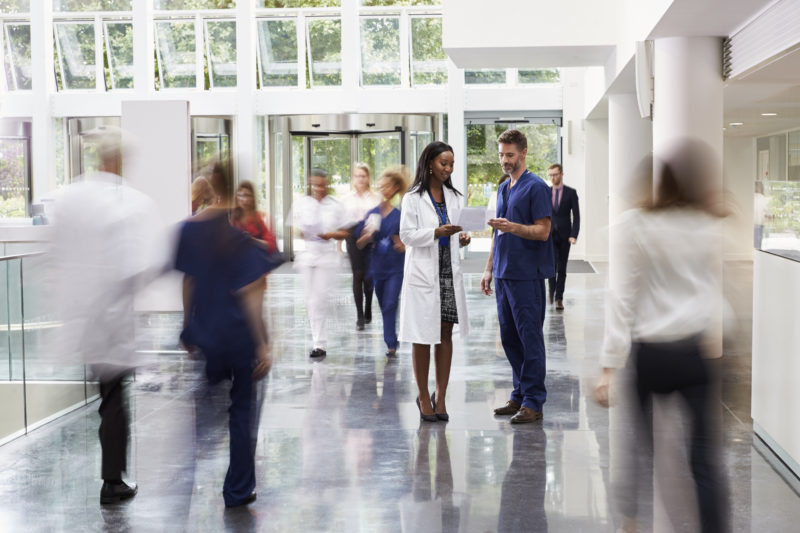 Image of nurse, healthcare facility