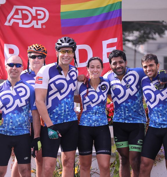 ADP associates participating in Cycle for the Cause