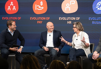 ADP panel talking about the future of work.