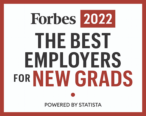 Forbes 2022 Best Employers for New Grads award image Forbes 2022 Best Employers for New Grads award image