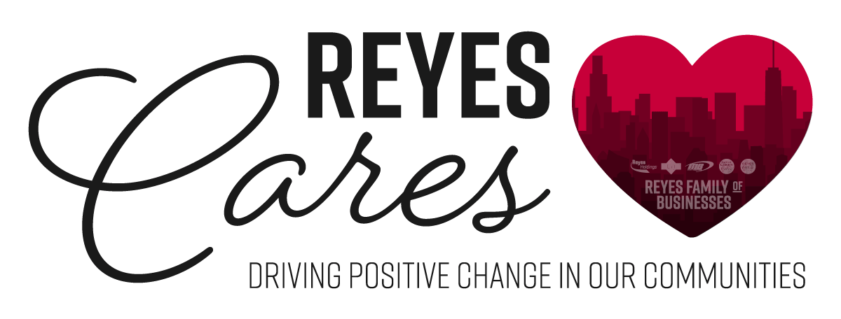 Reyes Cares logo.
