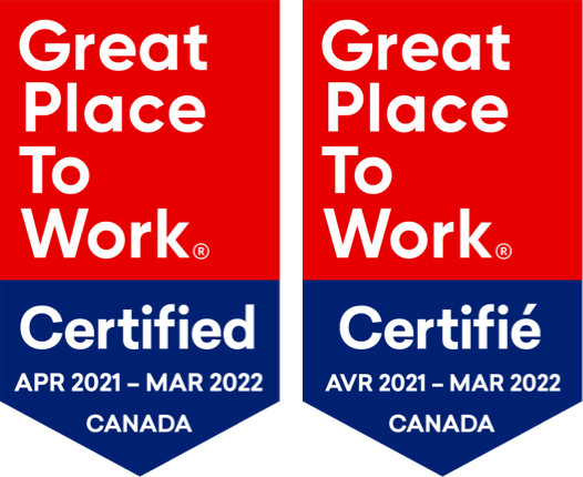 Certified Great Place to Work badge