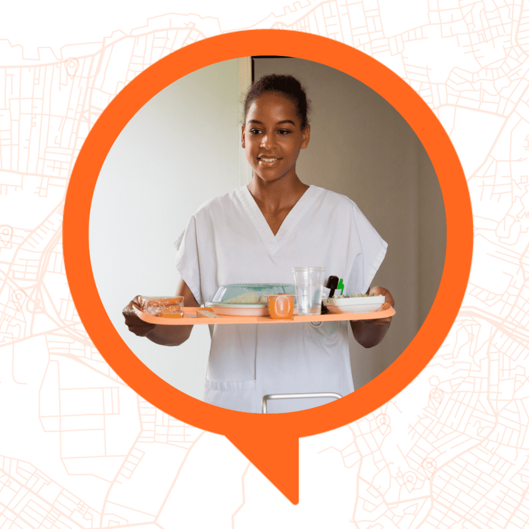 From a food service assistant to a registered dietician, discover a