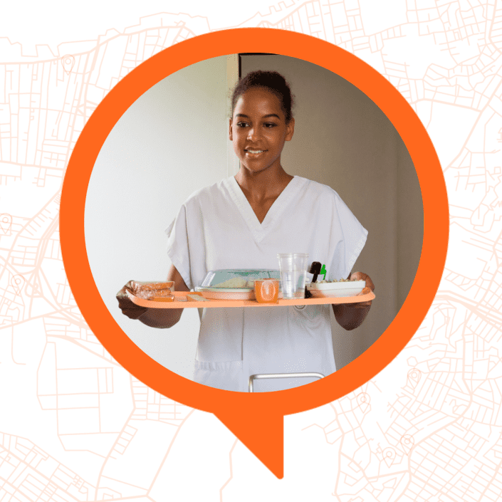 From a food service assistant to a registered dietician, discover a