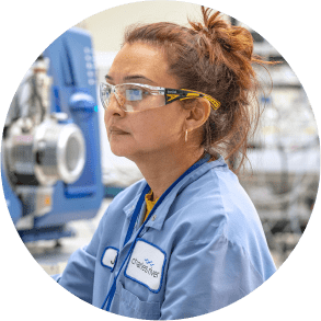 A Charles River Labs scientist working in a laboratory setting.