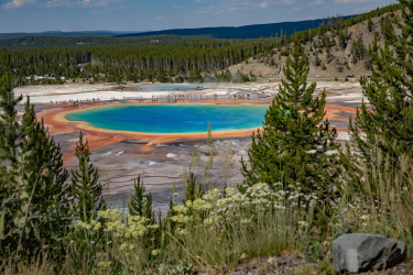 Yellowstone National Park geyser