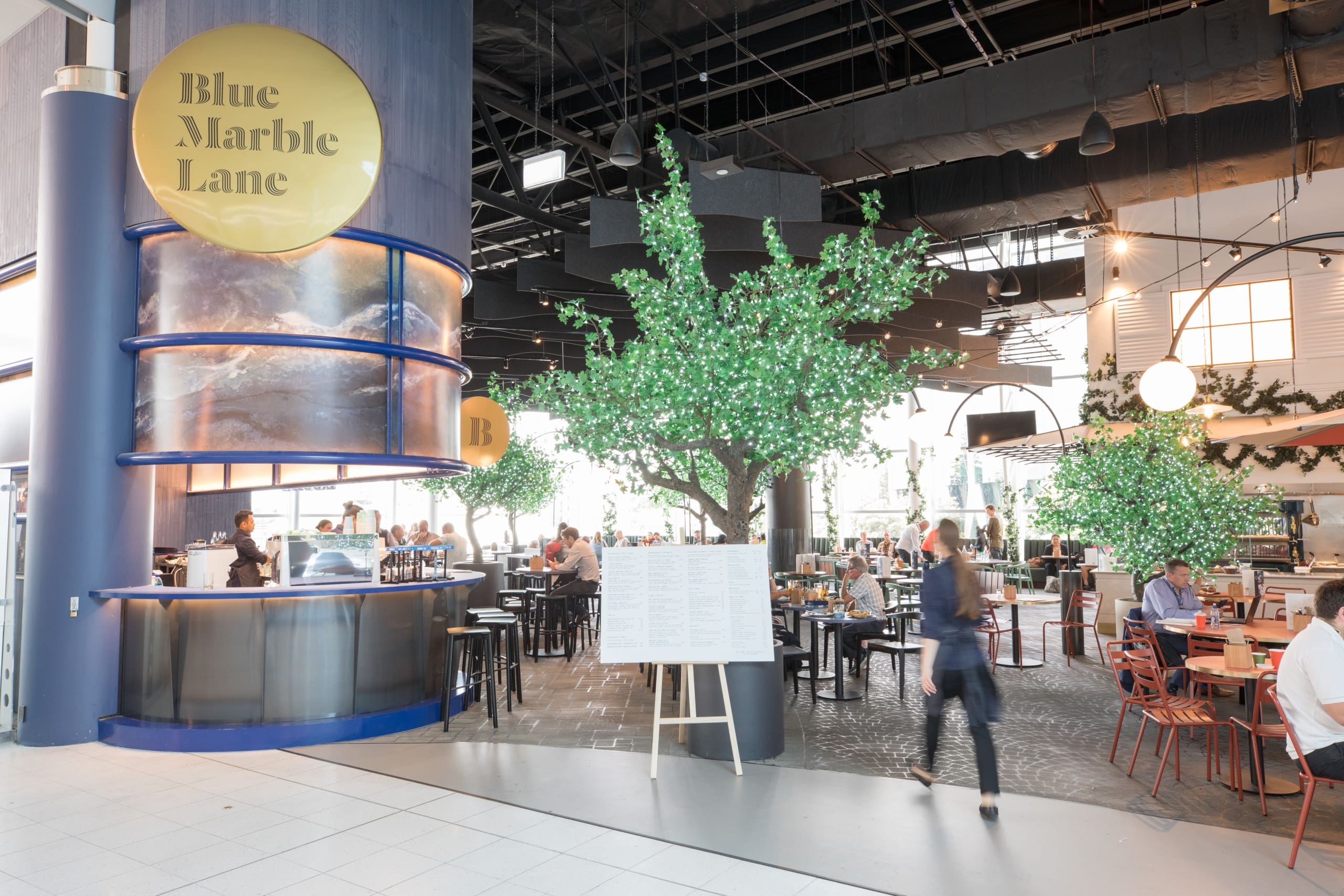 Interior shot of Blue Marble Lane Auckland Airport Interior shot of Blue Marble Lane Auckland Airport