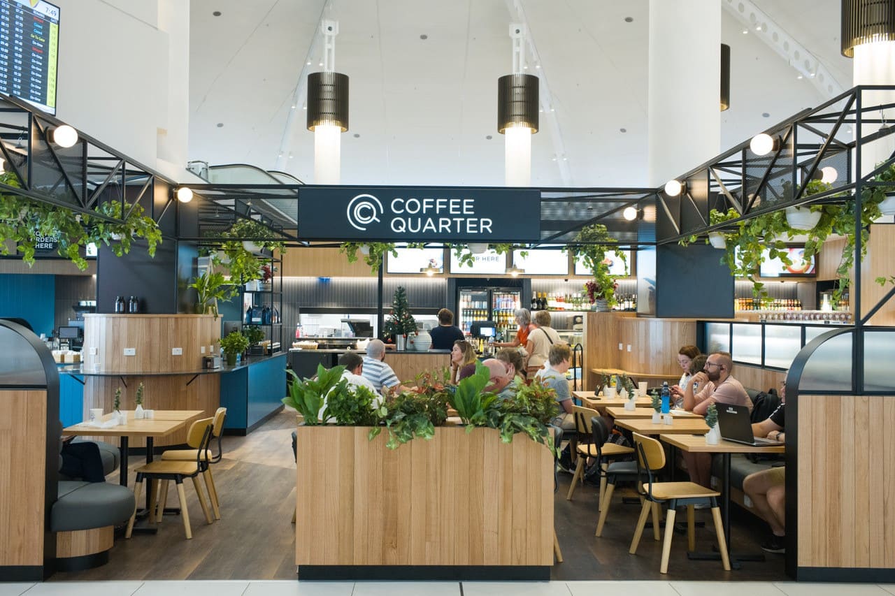 Interior shot of Coffee Quarter Perth Airport Interior shot of Coffee Quarter Perth Airport