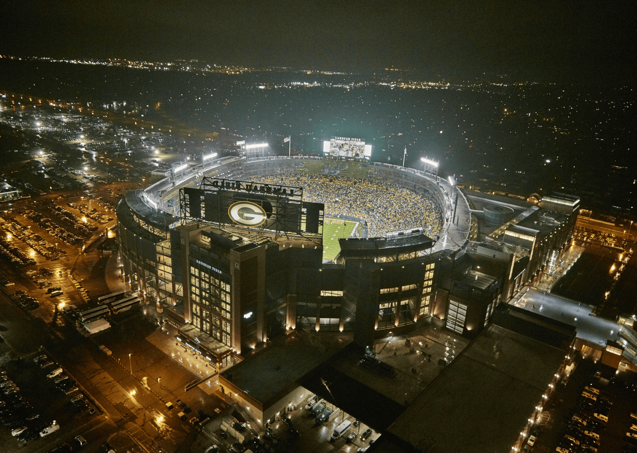 Exterior shot of Green Bay Lambeau Field Exterior shot of Green Bay Lambeau Field