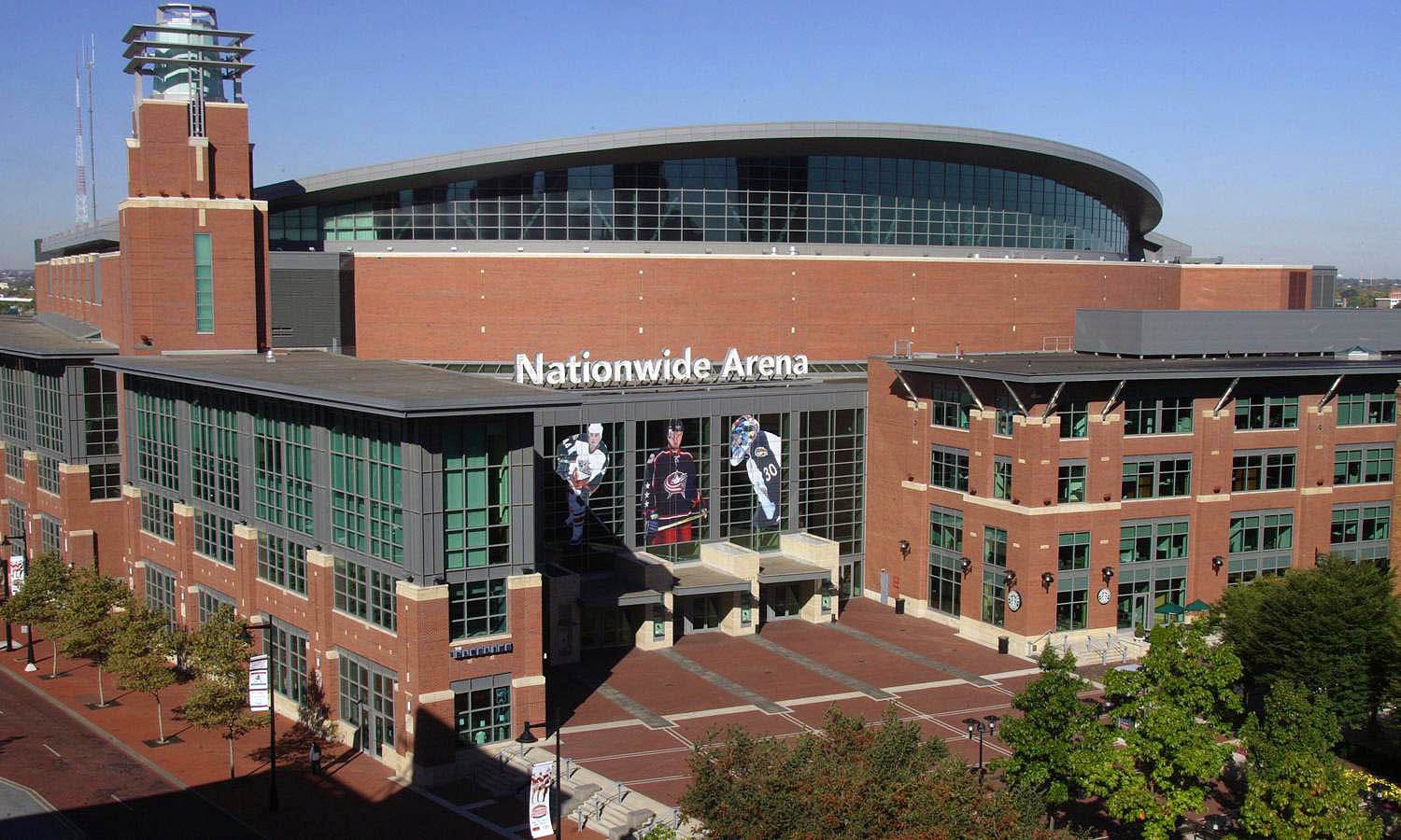 Exterior shot of Nationwide Arena Columbus Blue Jackets Exterior shot of Nationwide Arena Columbus Blue Jackets