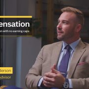 Bryn Henderson, financial advisor, speaking about Compensation, performance-driven with no earning caps.