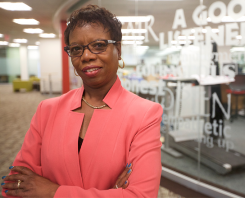 Headshot of Phyllis Higgins, President of Allstate Veterans Engagement Team & Supporters (AVETS) Employee Resource Group