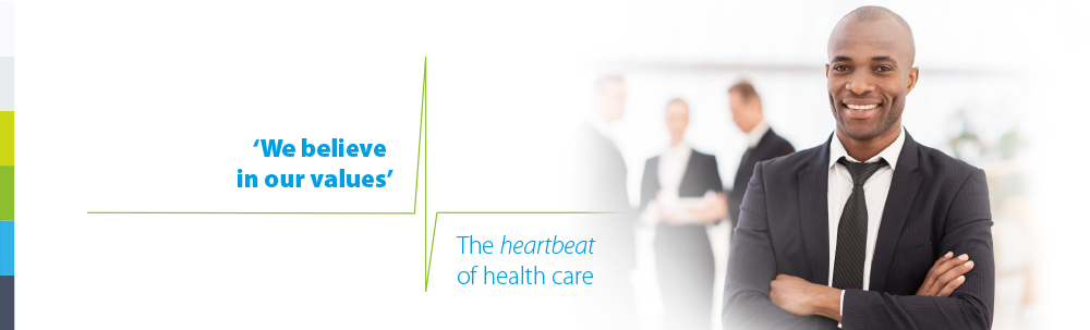 We believe in our values. The heartbeat of health care