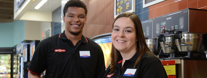 GetGo Team Members making coffee