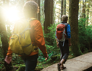 People hiking