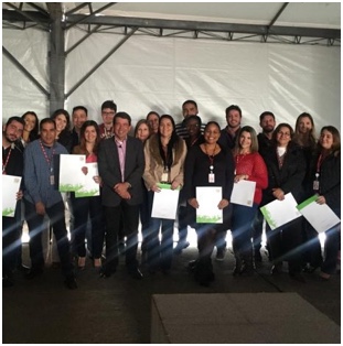 large group of ADP associates standing