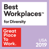 Great Place to Work honored our commitment to diversity and inclusion with Best Workplaces for Diversity Award from 2016 to 2018.