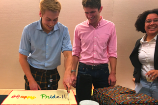 Cake cutting ceremony, pride day