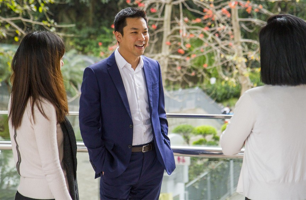 Employees in Hong Kong office